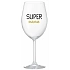 SUPER MÁMA - priehľadný pohár na víno 350 ml