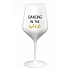 DANCING IN THE WINE - bílá nerozbitná sklenice na víno 470 ml