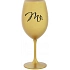MRS. - zlatá sklenice na víno 350 ml