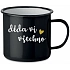 DEDA VIE VŠETKO - čierny plecháčik 350 ml