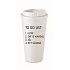 TO DO LIST:  BÝT ÚŽASNÁ - bílý termohrnek 475 ml