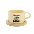 DÁME KAFE? DÁME. - žlutý hrníček makronka 200 ml