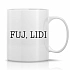 FUJ, LIDI - klasický bílý keramický hrníček 300 ml