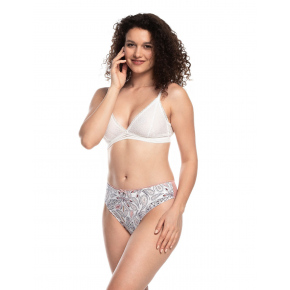Dámske nohavičky BIKINI L-1509 BI 2ks Ecru-ružová - LAMA