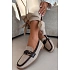 Dámske mokasíny Loafersy H8-515 hnedo-bežové - Evelora