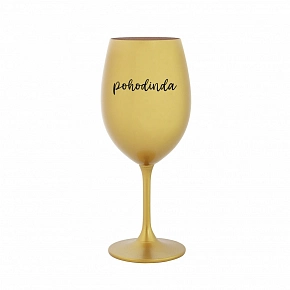 POHODINDA - zlatý pohár na víno 350 ml