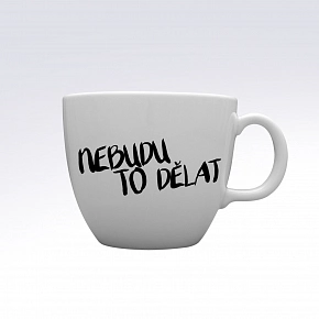 NEBUDU TO DĚLAT - MEGA XXL keramický hrnek 1000 ml