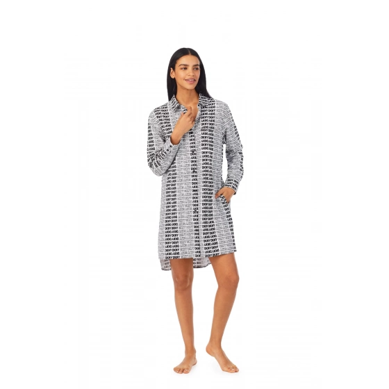 Dámska nočná košeľa YI2322669 103 biela s potlačou - DKNY