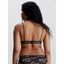 Dámske podprsenka 000QF7478E H1R čierna so srdiečkami - Calvin Klein