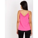 Dámsky top s čipkou LK TP 507650 3.04P Tmavo ružový - FPrice
