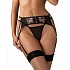 Zvodný podväzkový pás Vila Blanes Garter Belt čierny - Obsessive