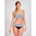 Dámsky spodný diel plaviek Anya Stripe SW0897 Čierno-biela - Panache