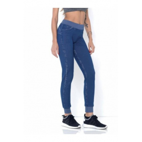 Dámske športové nohavicové legíny Jeansy Modellante 610346 Modrá jeans - Intimidea