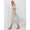 Dámske šaty LK SK 508963 1.38 Biela s čiernou - Lakerta