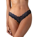 Dámske tangá Nightly Blue Crotchless Thong tm. modré - Obsessive