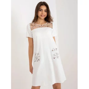 Dámske šaty LK SK 506790 šaty.45 ecru - Lakerta