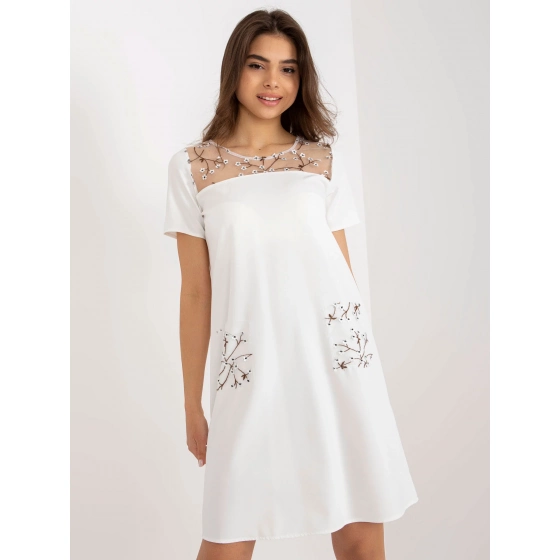 Dámske šaty LK SK 506790 šaty.45 ecru - Lakerta