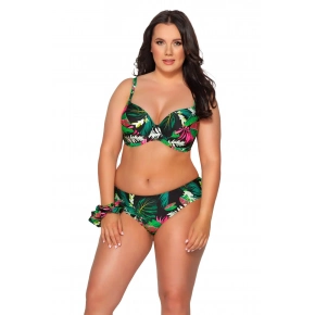Dámske plavkové nohavičky brazilky SF 202/5 zelené s potlačou - Ava
