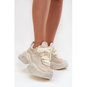 Kožené dámske tenisky SS2N4009 zlaté - GOE