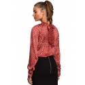 Šifónová blúzka S235 model 2 Červená - Stylove