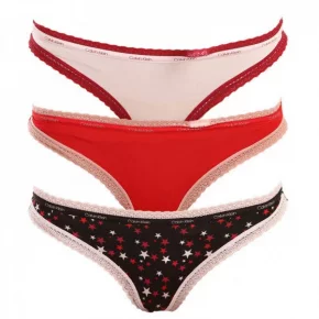 Dámske nohavičky 3pack QD3804E - W4Z - viacfarebná - Calvin Klein
