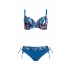 Dámske dvojdielne plavky Blue 3 S940TJ22 Modrá vzor - Self