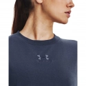 Dámske tričko Printed Extended SS SS23 tm.šedé - Under Armour
