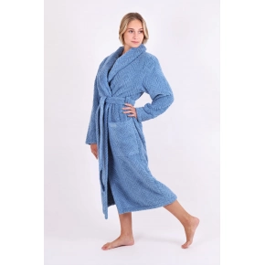 Župan unisex Athena so šálovým golierom 2116 5456 Denim - Vestis