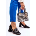 Dámske poltopánky / Lodičky na stĺpiku MR-7316 Čierna - DA Premium quality Shoes