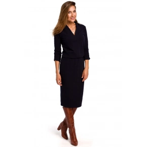 Dámske šaty S194 Tmavomodrá - Stylove Dámske šaty S194 Tmavomodrá - Stylove