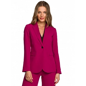 Sako s jedným gombíkom S310 slivka -Stylove