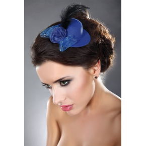 Ozdoba do vlasov Mini Top Hat Model 11 Blue - LivCo Corsetti