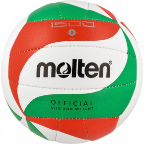 ŠPORT Volejbalová lopta V5M1500 Bielo-červeno-zelená - Molten