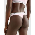Dámske tangá LOGO WAISTBAND THONG UW0UW03835TOG svetlo ružové - Tommy Hilfiger