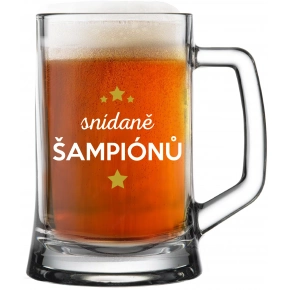 RAŇAJKY ŠAMPIÓNOV - pivné poháre 0,5 l