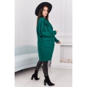 Dámska peleríny s vreckami 9587 Tmavo zelená - Kesi