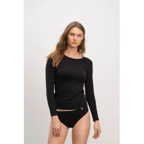 Dámske tričko s dlhým rukávom 21921 Čierna - Vamp