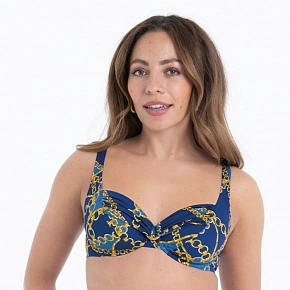 Dámská plavková podprsenka Hermine Top Bikini - horní díl 8795-1 modrý denim - RosaFaia