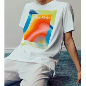 Pánske pyžamo NM2274E 13P - čierna / biela - Calvin Klein