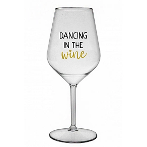 DANCING IN THE WINE - priehľadný nerozbitný pohár na víno 470 ml