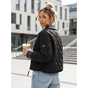 Kurtka przejściowa damska pikowana czarna FashionStreet TY5622