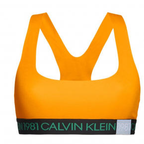 Športová podprsenka QF5577E-1ZK oranžová - Calvin Klein