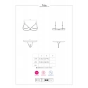 Pikantný set Tulia cupless set - Obsessive