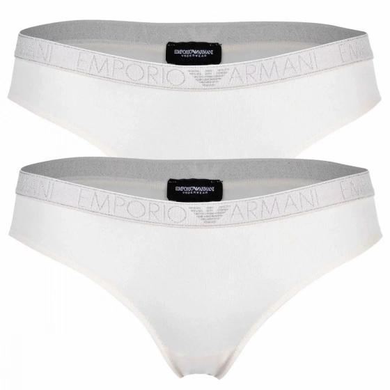 Dámske nohavičky 2PACK 163334 3F223 09210 ecru - Emporio Armani