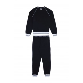 Pánske pyžamo A03892 - 0PCAF čierna s bielou - Diesel