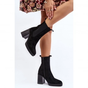 Dámske členkové topánky ST-62P Čierna - Seastar