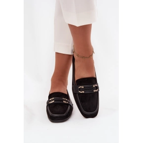 Dámske mokasíny H8-515 čierne - Sweet shoes