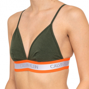 Podprsenka bez kostíc QF5669E-FDX khaki - Calvin Klein