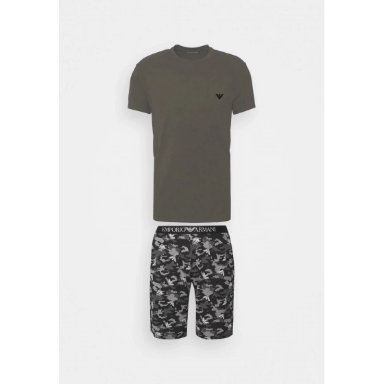 Pánske pyžamo 111360 2F567 76020 šedá - Emporio Armani