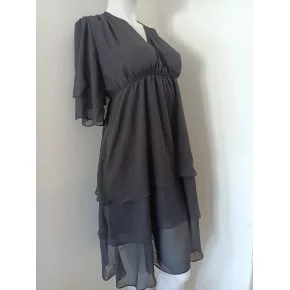 Dámske šifónové šaty S161 čierne - Stylove